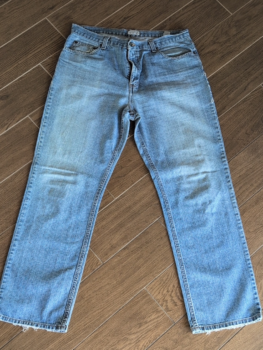 Vintage Y2K Claiborne Light Blue Straight Men’s Jeans 36 X 34 - Picture 8 of 8